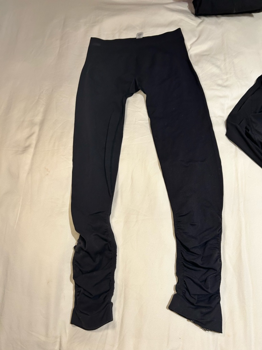 Lole Black Ruched Ankle Leggings